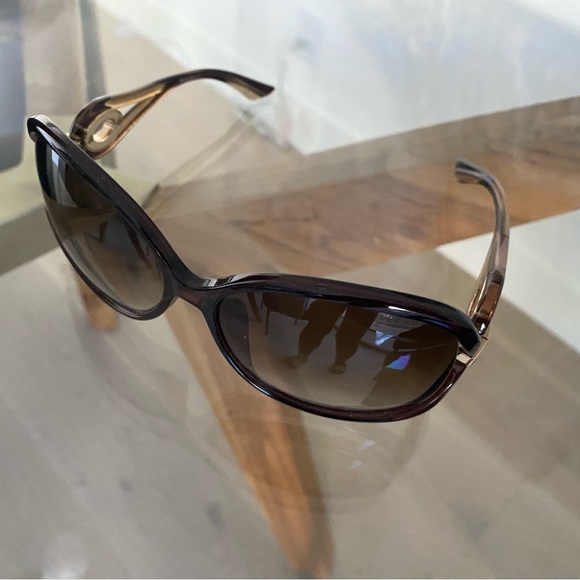 Dior Oversized Womens Sunglasses Brown Gold DIORVOLUTE2F - Picture 9 of 16